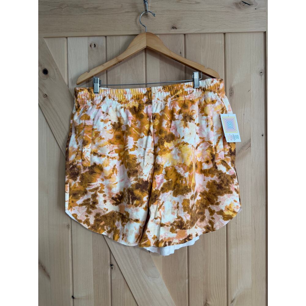 LulaRoe | NWT Serena Fleece Lined Lounge Shorts Tie Dyed | Size XL